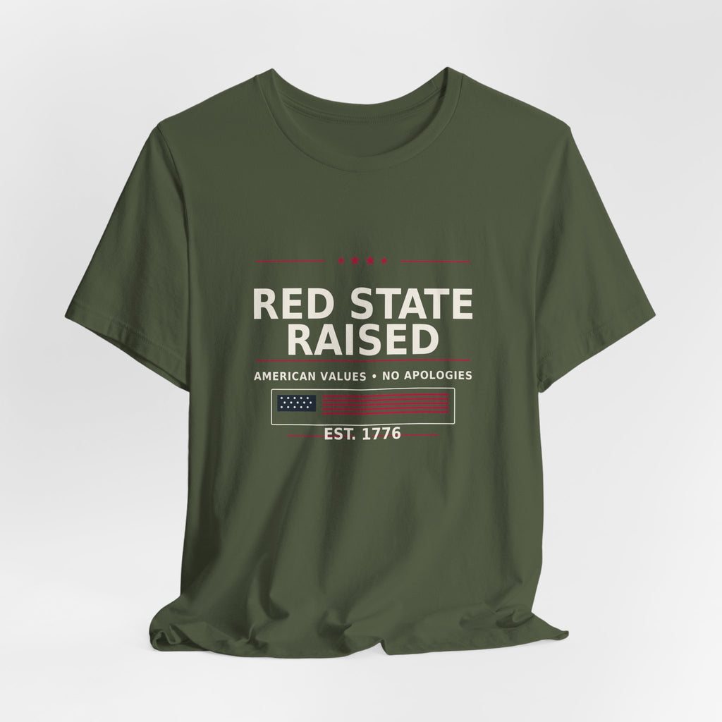 Red State Raised Tee